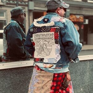 Chris Stapleton Upcycled Denim Wrangler Jacket